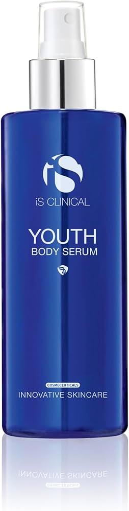 iS Clinical Youth Body Serum for firming and toning ageing skin, available at Dr Preema London Clinic, Mayfair
