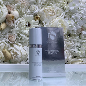 iS Clinical Brightening Complex serum for correcting uneven skin tone and improving radiance, available at Dr Preema London Clinic