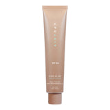 Facial sunscreen tube in muted beige with white lettering and a matching cap, featuring SPF 50+; Airyday Clear As Day Dreamscreen.