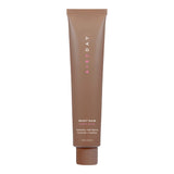 Airyday Night Rain Sleep Mask in a matte taupe-brown tube with a matching cap and vertical pink-and-white lettering.