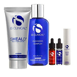 iS Clinical Pure Care Collection – 4-step post-procedure skincare set to calm, hydrate and protect sensitive or healing skin.