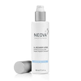 NEOVA Cu3 Recovery Lotion in a white cylindrical bottle with silver pump and matching cap, labelled Clinical Recovery.